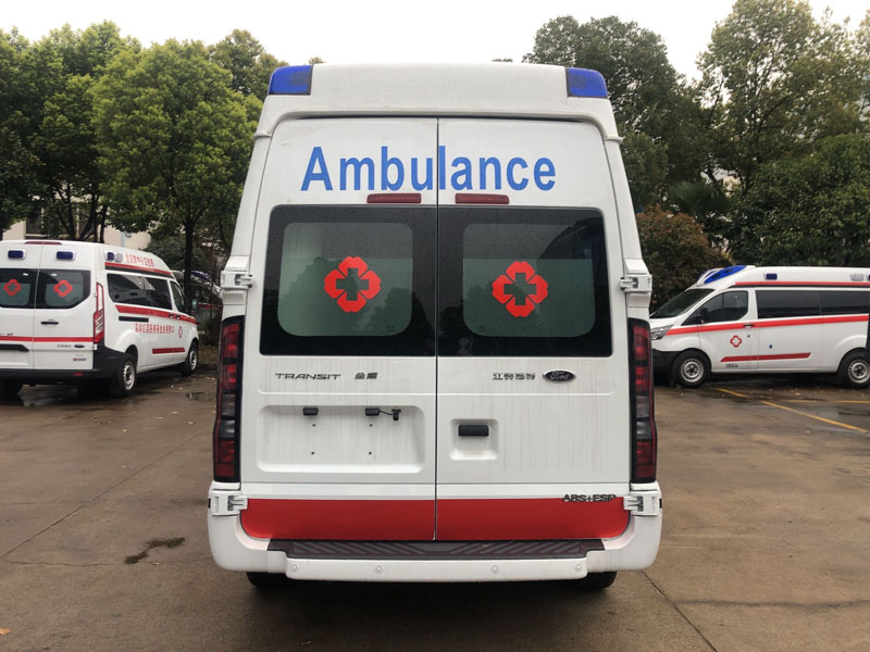 福特V348长轴高顶客运(福星顶)救护车